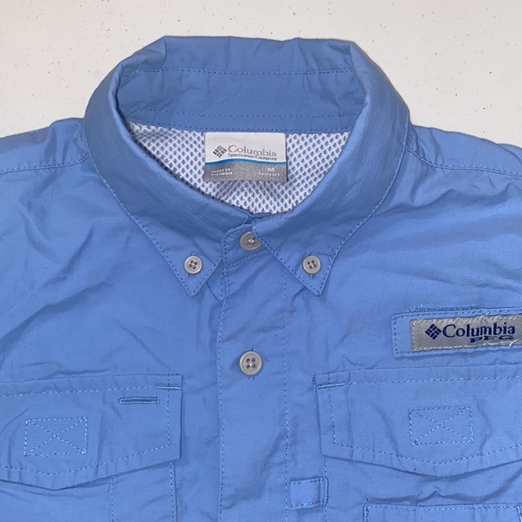 Columbia Outdoors PFG Boy’s Youth Long Sleeve Button Up Fishing Shirt M 10/12 - Picture 4 of 10